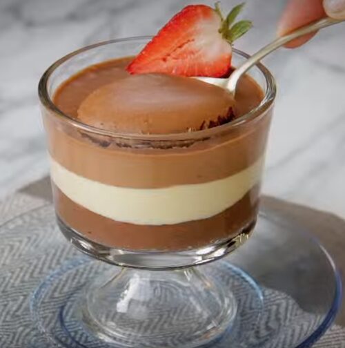 mousse de tres chocolate